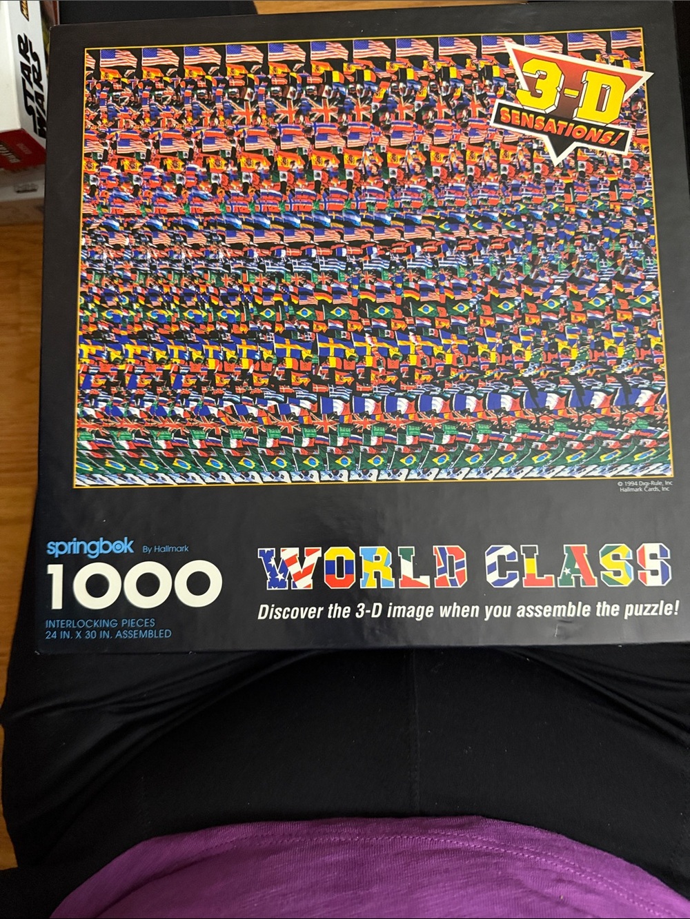 Vintage 1994 Springbok 1000 Pc Puzzle WORLD CLASS 3-D Stereogram (NEW!)